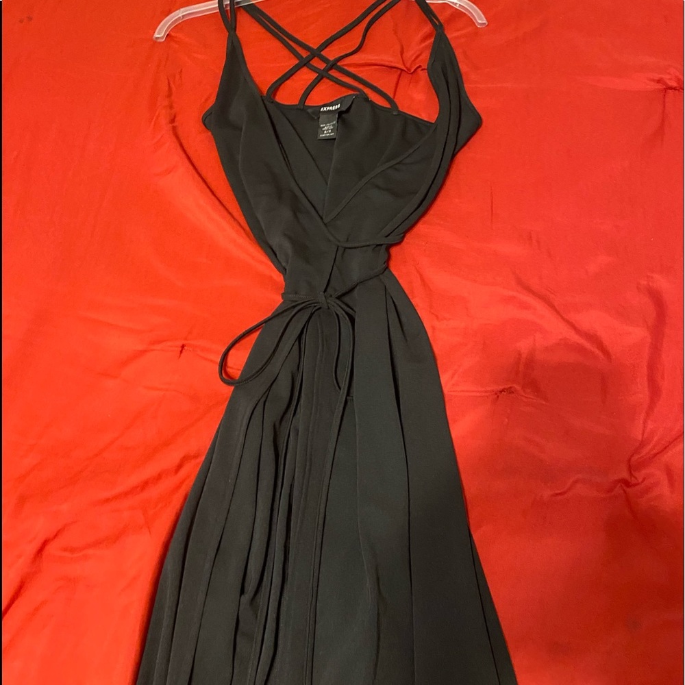 Sexy Black strappy dress for happy hour, dinner